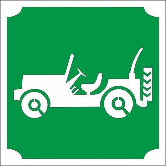 5x5 cm-es Csillám tetoválás sablon - Jeep 393