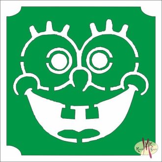 5x5 cm-es Csillámtetoválás sablon - Spongya Bob 395