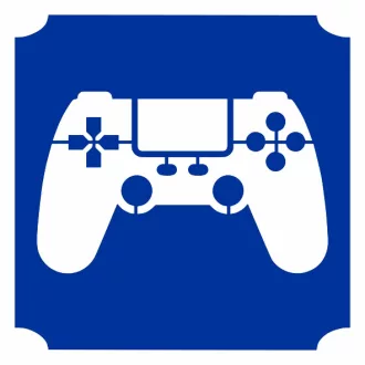 Csillámtetoválás sablon Kontroller motívum 399, gamer tetoválás, ideiglenes csillámtetoválás gyerekeknek, öntapadós, bőrbarát