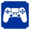 Csillámtetoválás sablon Kontroller motívum 399, gamer tetoválás, ideiglenes csillámtetoválás gyerekeknek, öntapadós, bőrbarát