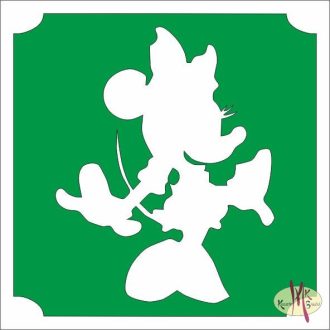 5x5 cm-es Csillámtetoválás sablon - Minnie mouse 403