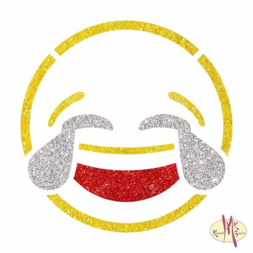 5x5 cm-es Csillámtetoválás sablon - Smiley, emoji 422