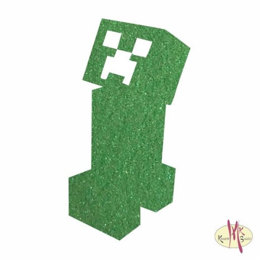 5x5 cm-es Csillámtetoválás sablon - Minecraft, Creeper 429