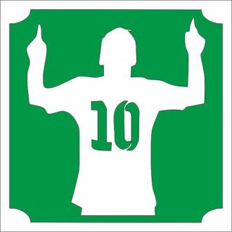 5x5 cm-es Csillámtetoválás sablon - Messi 433