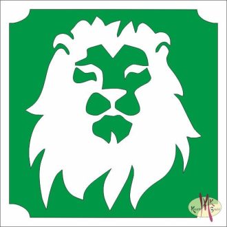 5x5 cm-es Csillámtetoválás sablon - Oroszlán 443