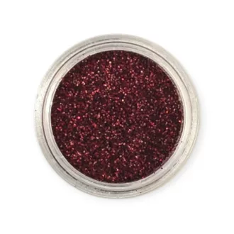 KiviArt Kozmetikai Csillámpor Wine Red LB304 (3 ml) - Mély Borvörös/Bordó Glitter Csillámtetováláshoz