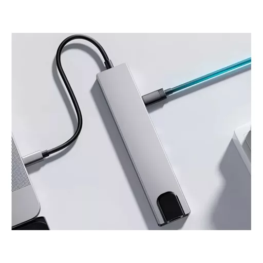 USB-C HUB 8 az 1-ben – 4K HDMI, PD, Ethernet