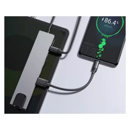 USB-C HUB 8 az 1-ben – 4K HDMI, PD, Ethernet