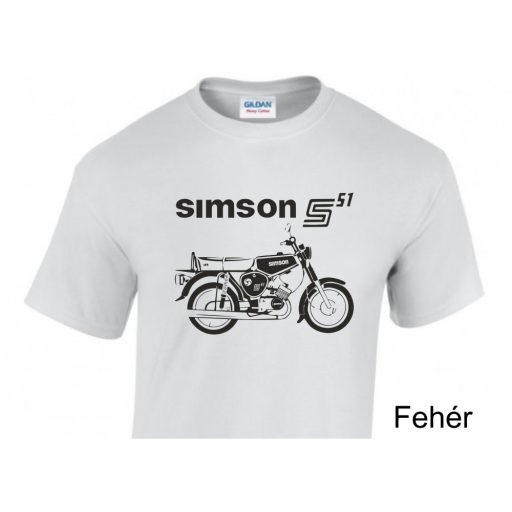 Simson S51 motoros póló – Egyedi retro stílus a legendás motor szerelmeseinek
