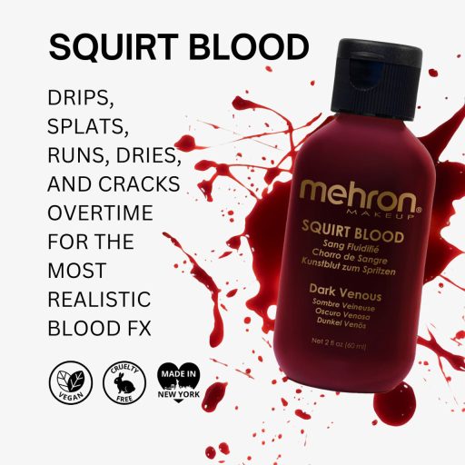 Mehron művér Squirt Blood – Dark Venous (60 ml)