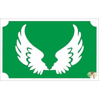 Csillámtetoválás sablon 8x5 cm - Angyal szárny 137