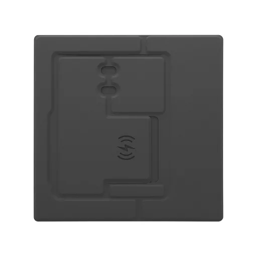 Vezeték nélküli töltős egérpad, Qi indukciós telefon töltő, asztali rendező, tolltartó, minimalista design, irodai kiegészítő, home office
