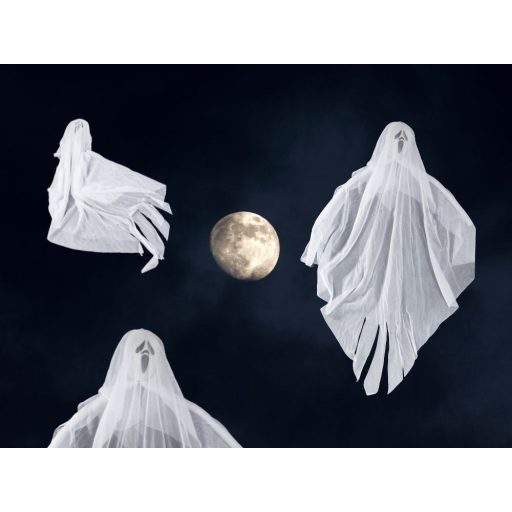 Szellem, Sikoly Halloween dekoráció 65cm