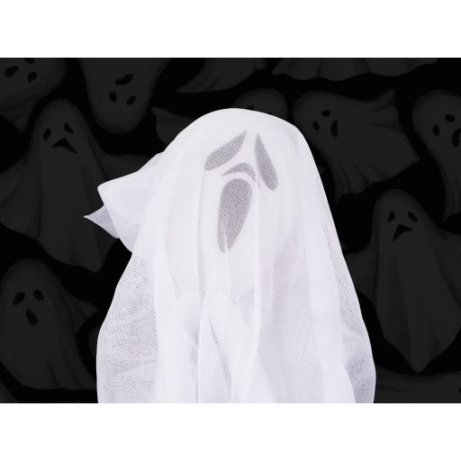 Szellem, Sikoly Halloween dekoráció 65cm