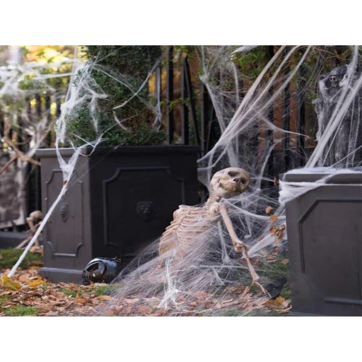 Pókháló pókokkal halloween dekoráció