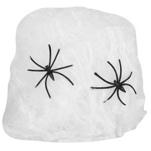Pókháló pókokkal halloween dekoráció