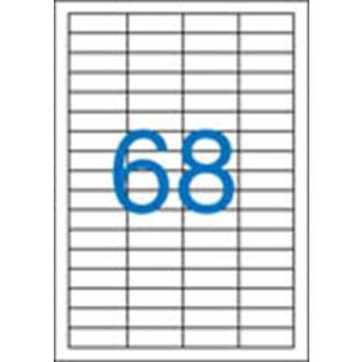 Nyomtatható öntapadó etikett A/4-68db/ív