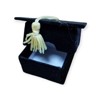 BALLAGÁSI SAPKÁS PAPÍRDOBOZ FEKETE, szögletes 5X7CM