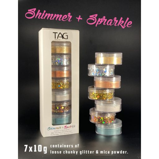 TAG Shimmer & Sparkle - Mica Powder & Chunky Glitter Pack
