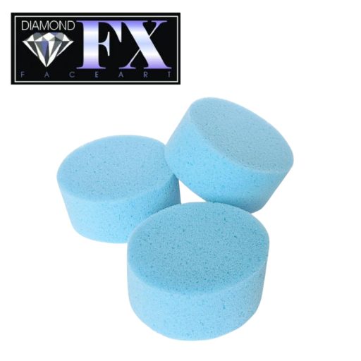 Diamond Fx Pofi arcfestő kerek szivacs - kék