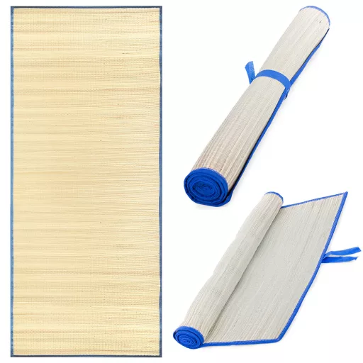 Szalma strandszőnyeg 60x170 cm feltekerhető strand matrac napozáshoz