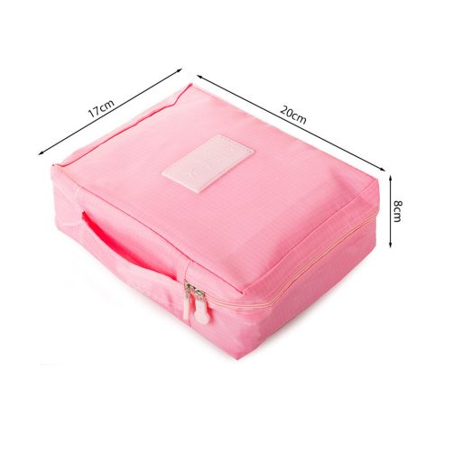 Utazó kozmetikai táska, "kocka" Pink