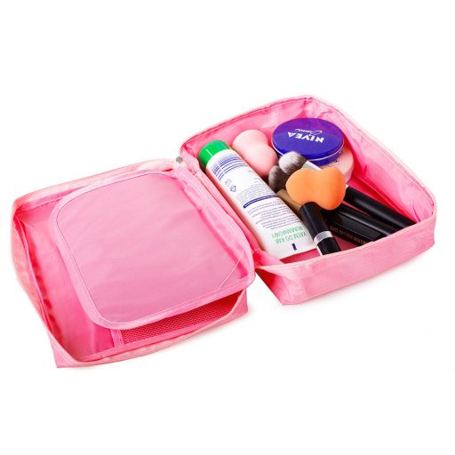 Utazó kozmetikai táska, "kocka" Pink