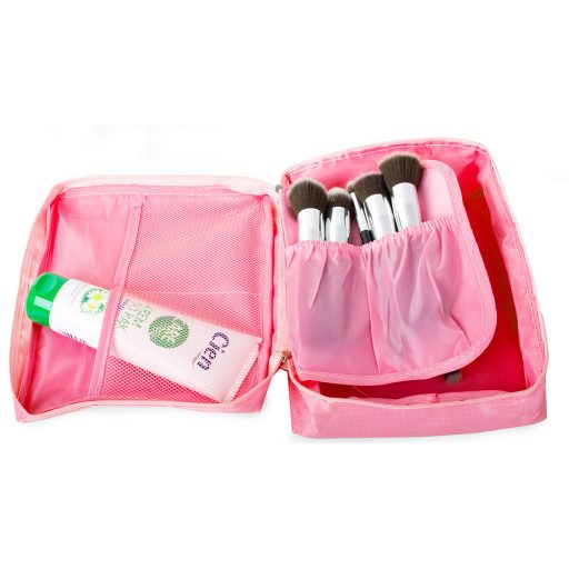 Utazó kozmetikai táska, "kocka" Pink