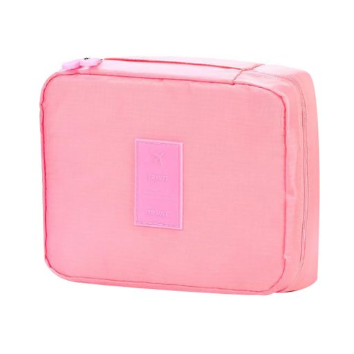 Utazó kozmetikai táska, "kocka" Pink