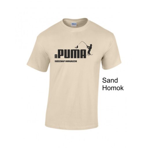 Póló - Apuma egésznap horgászik