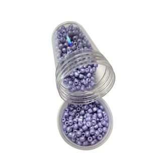 Kásagyöngy - matt 20g lila 2 mm
