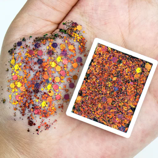 KiviArt 12 színű csillámkrém paletta glitter cream készlet
