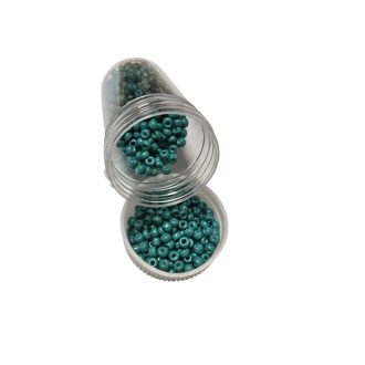 Kásagyöngy - matt 20g zöld 2 mm