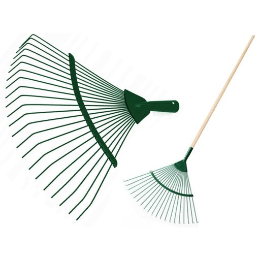 Kerti lombgereblye fém, 36 cm, legyező alakú