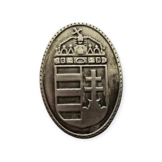 Magyar címer fém, öntapadós 3,5x2,5cm