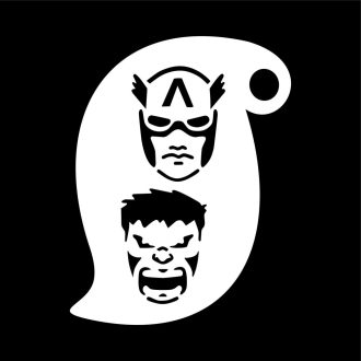 Festő sablon, stencil - Hulk, Amerika kapitány