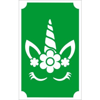 Csillámtetoválás sablon unikornis 148