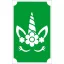 Csillámtetoválás sablon unikornis 148