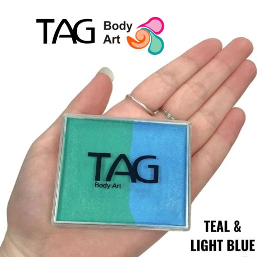 TAG csíkos arcfesték TEAL & LIGHT BLUE 50gr