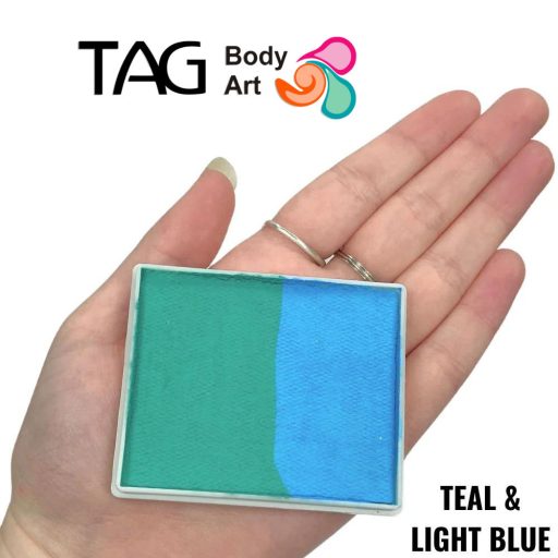 TAG csíkos arcfesték TEAL & LIGHT BLUE 50gr