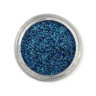 KiviArt Bio Kozmetikai Csillámpor Azure YLB700 (3 ml) - Biológiailag Lebomló Azúrkék Glitter
