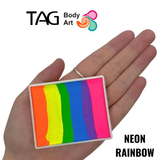 TAG csíkos arcfesték NEON RAIMBOW SPLIT 50gr