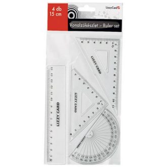 Vonalzó készlet Lizzy Card 4 db-os 15cm