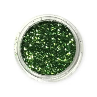 KiviArt Kozmetikai Csillámpor Zöld (Green KL22) - Bőrbiztos Glitter Csillámtetováláshoz