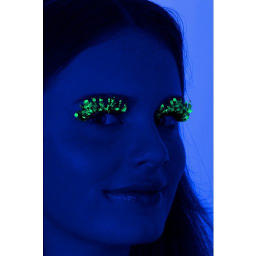 PXP Candy Luminous Chunky csillámos szempillák Calypso stílusú zöldsárga 41425