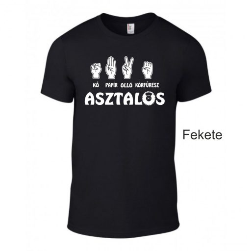 Póló - Kő Papír Olló Körfűrész Asztalos