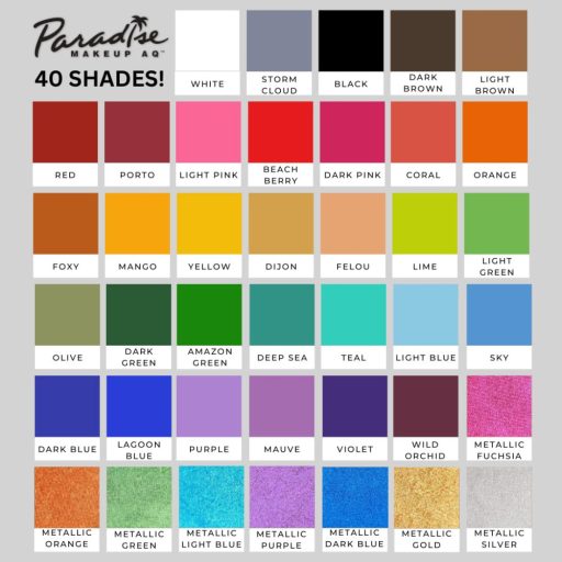Mehron Paradise -  Brillant Orange arcfesték 40g