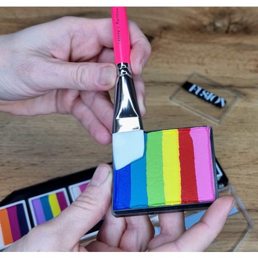 Leanne's Rainbow lapos ferde arcfestőecset 3/4"