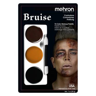   Mehron háromszínű arcfestő készlet - Zúzódás /Bruise/