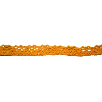 Csipke 100% pamut 1 cm-es narancs